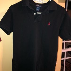 Boys Black Polo
